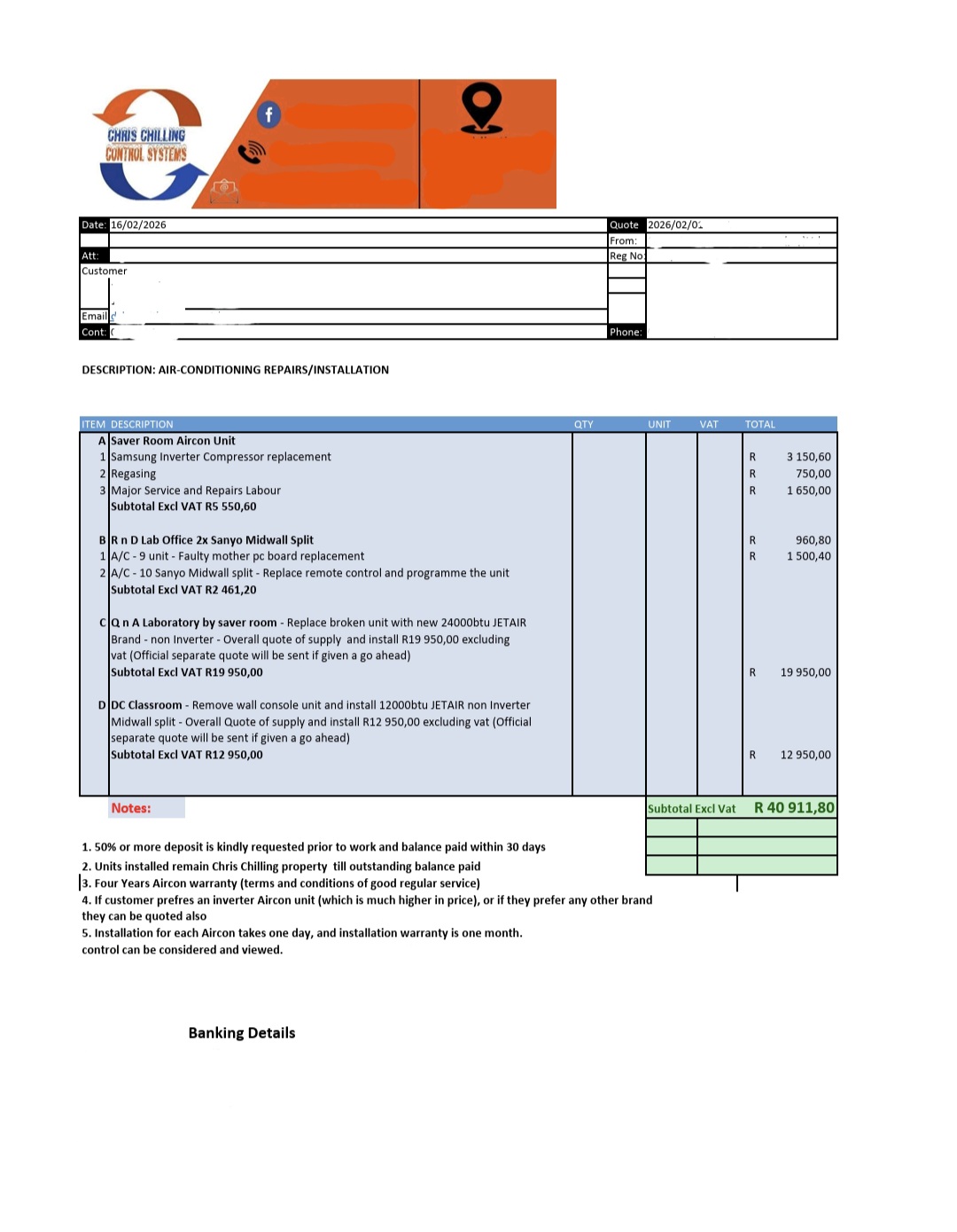 Quotation — Air-Conditioning